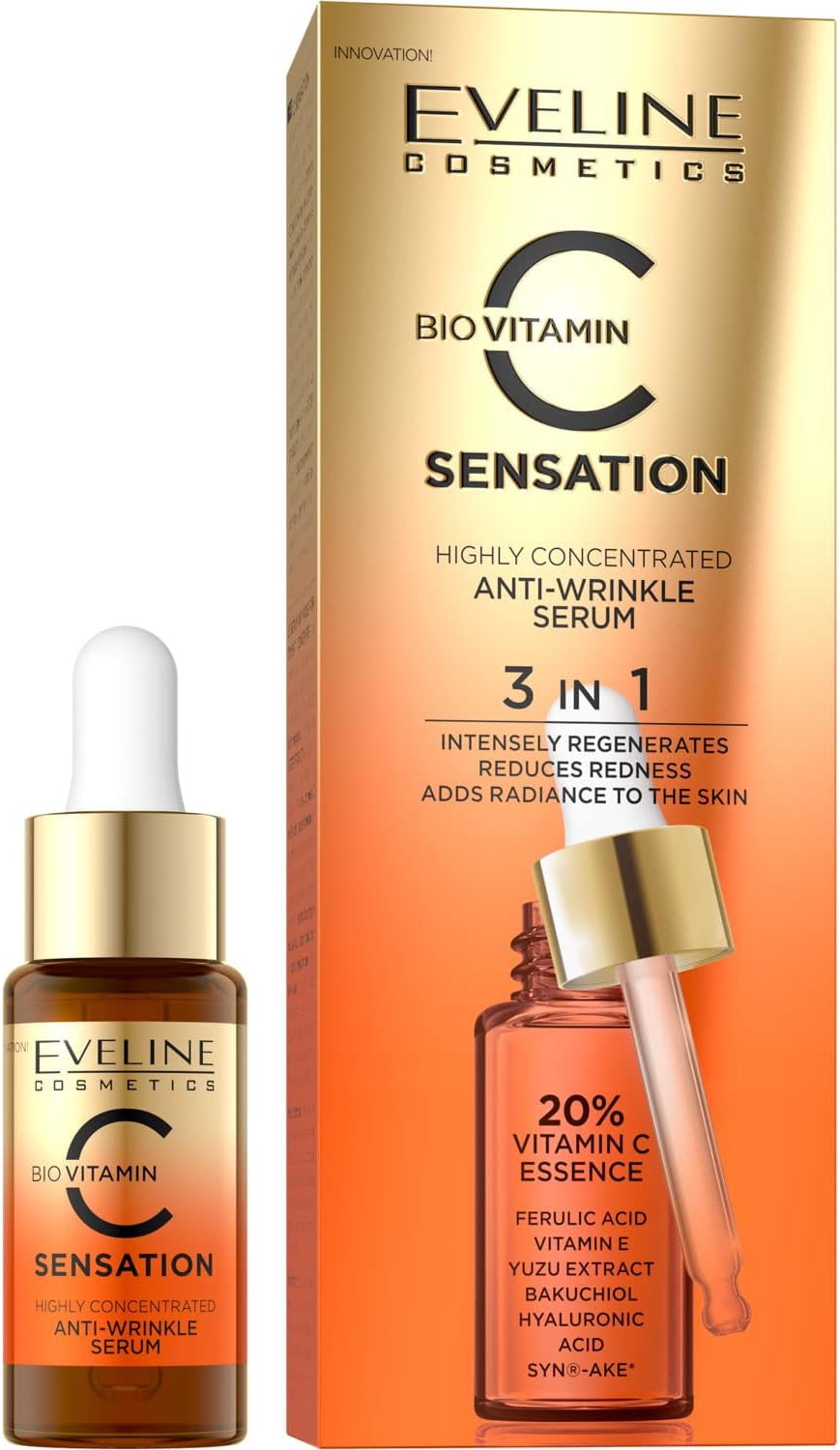 Eveline Bio Vitamin C Sensation 3 In 1 Anti Wrinkle Serum 18ml