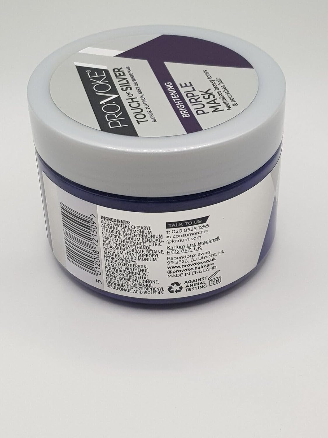Provoke Touch Of Silver Brightening Purple Mask 300ml