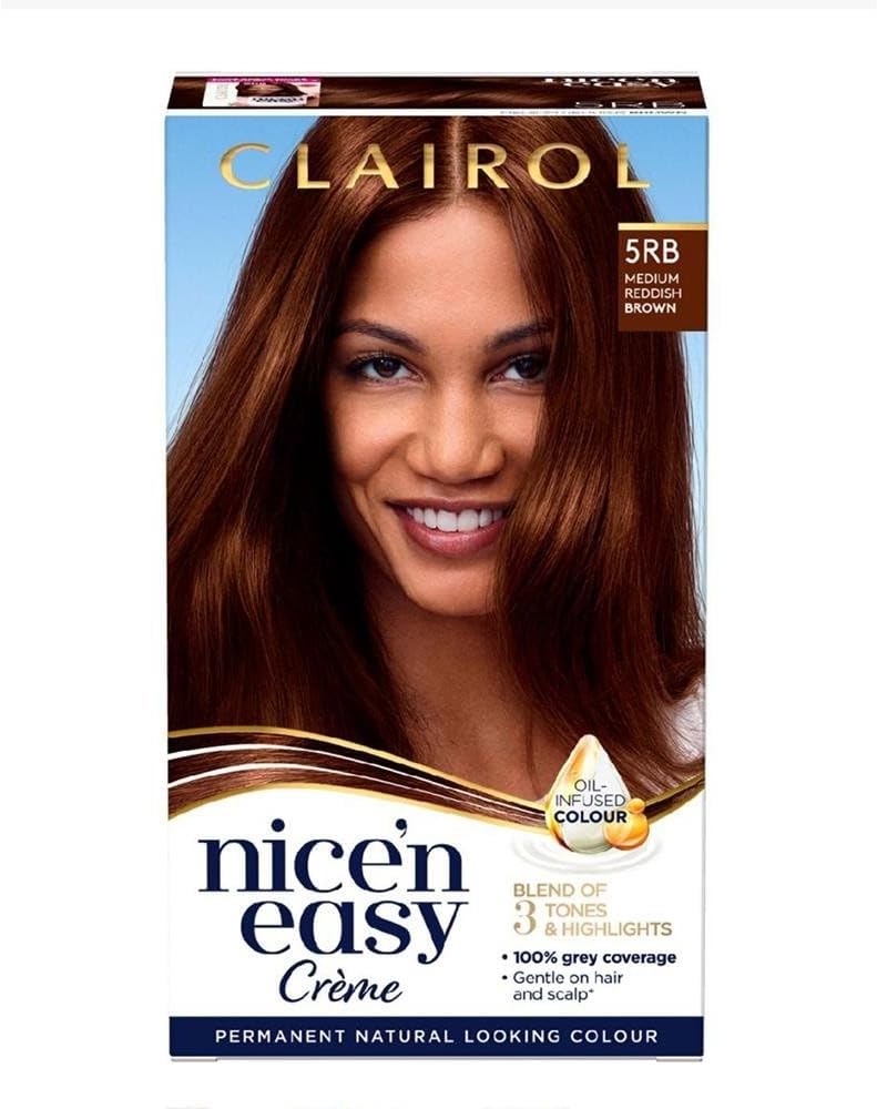 Clairol Nice N Easy Creme Permanent Colour 5RB Medium Reddish Brown