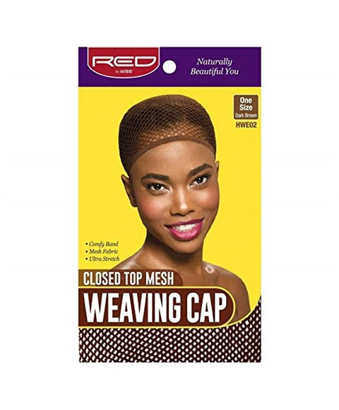 Red By Kiss Closed Top Mesh Weaving Cap Dark Brown HWE02
