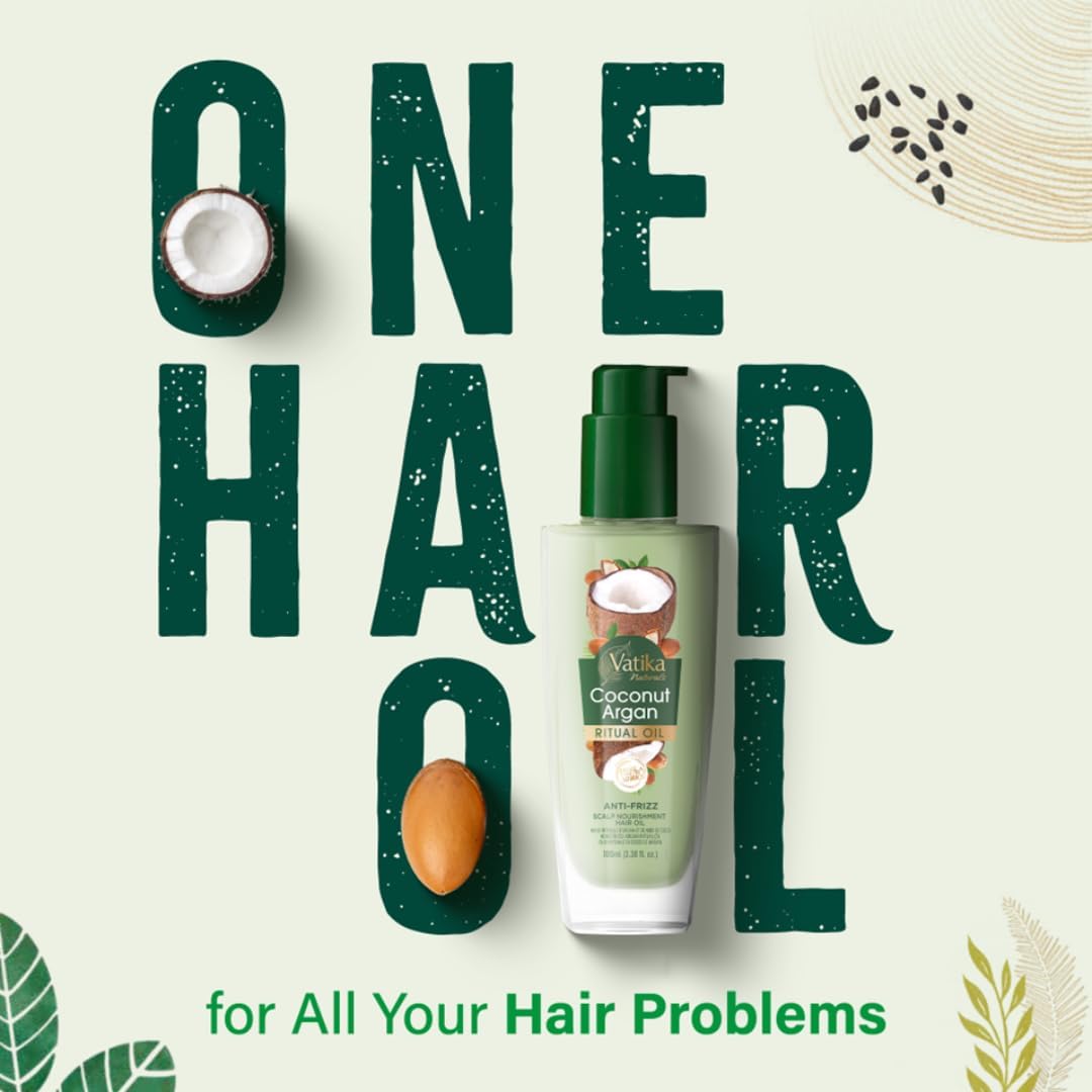 Dabur Vatika Naturals Coconut Argan Ritual Oil 100ml