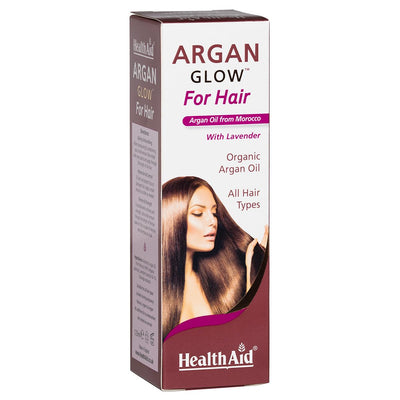 Health Aid Argan Glow Oil For Hair With Lavender 125ml