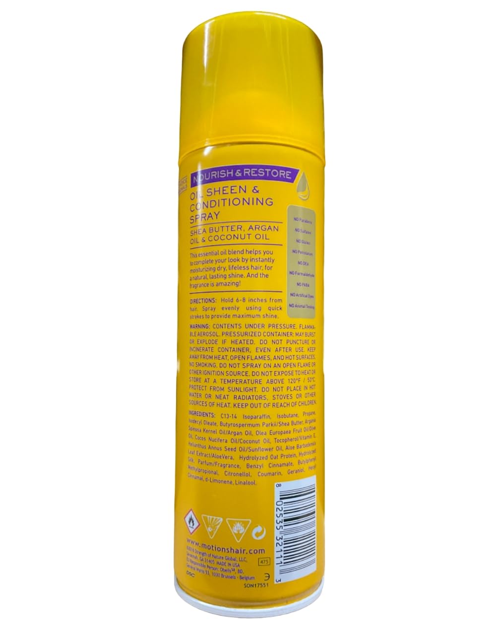 Motions Nourish And Restore Sheen And Conditioning Spray 318g