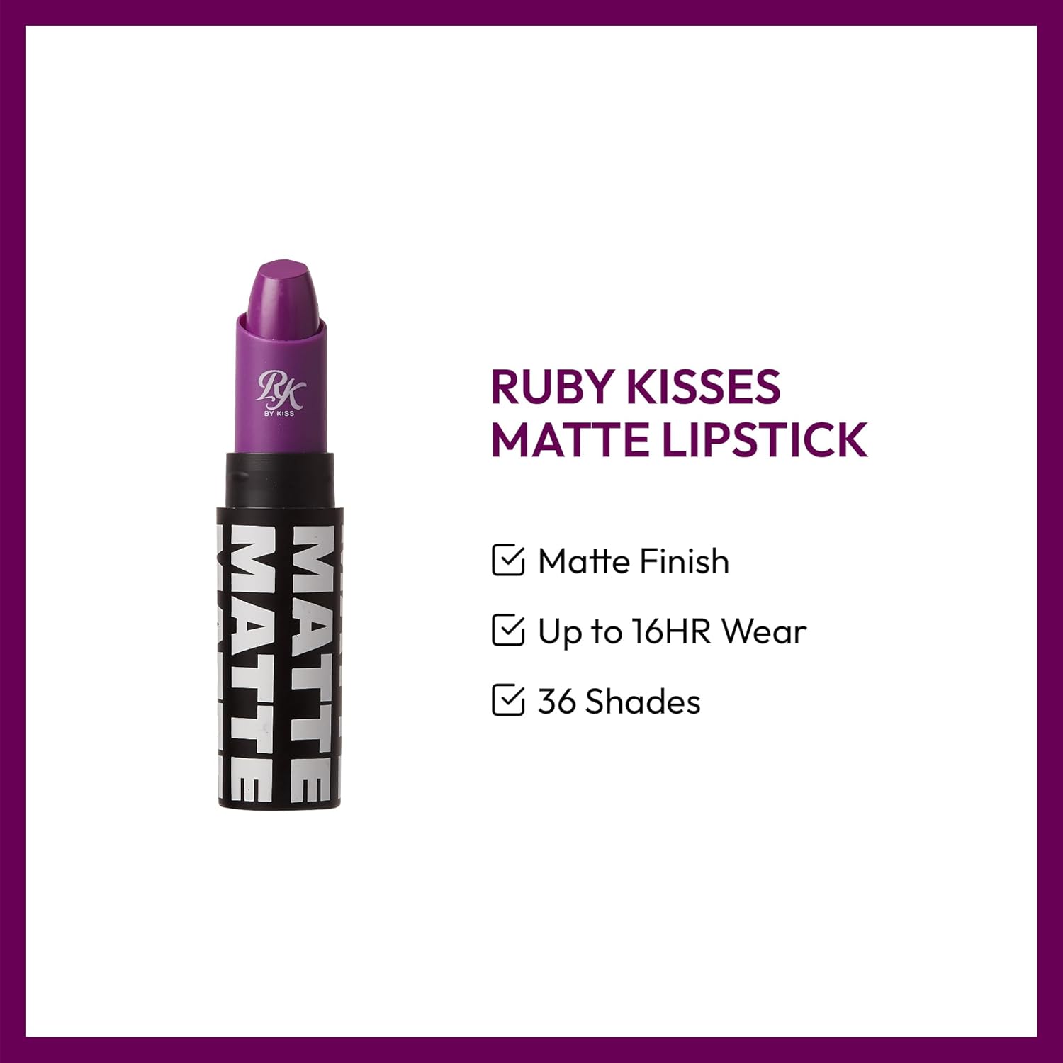 RK By Kiss Matte Lipstick 35 Sweet Thrill 3.5g