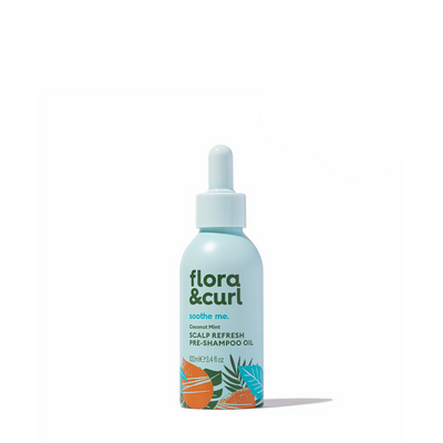 Flora And Curl Soothe Me Coconut Mint Scalp Refresh Pre Shampoo Oil 100ml