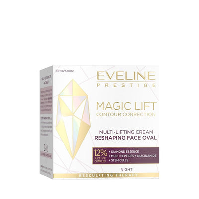 Eveline Prestige Magic Lift Multi Lifting Night Cream Reshaping Face Oval 50ml