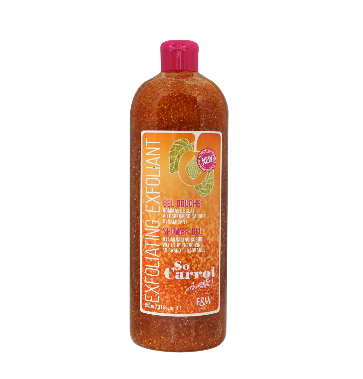 F And W So Carrot Exfoliating Exfoliant Illuminating Scrub Shower Gel 940ml
