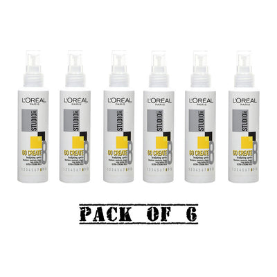 Loreal Studio Line Go Create Sculpting Spritz 150ml | Pack Of 6