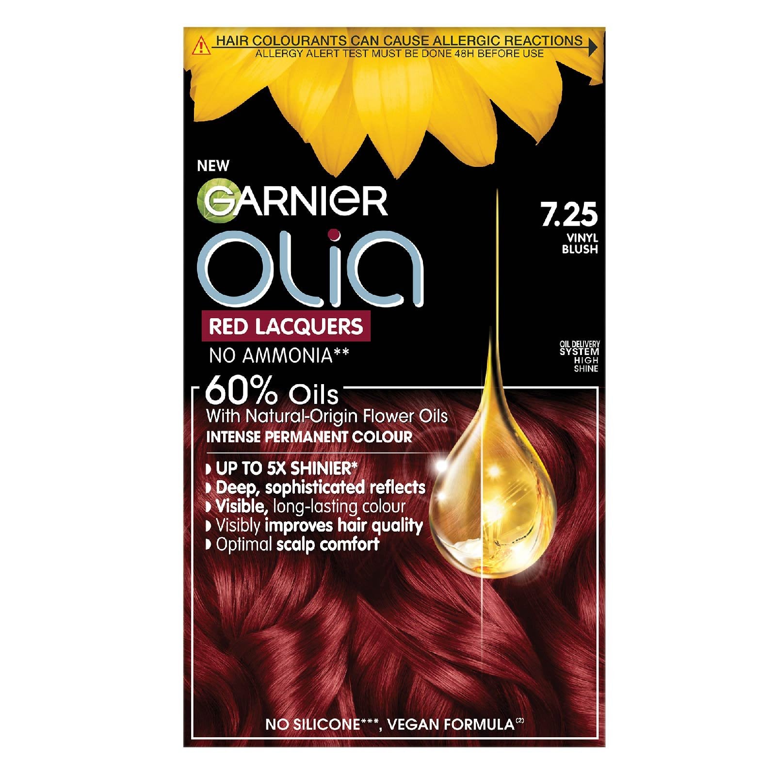 Garnier Olia Red Lacquers Intense Permanent Hair Color 7.25 Vinyl Blush