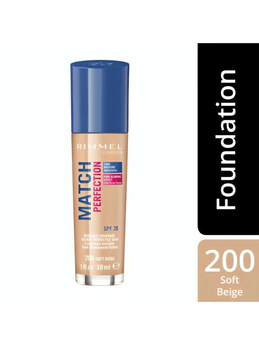 Rimmel Match Perfection SPF20 Foundation 200 Soft Beige 30ml