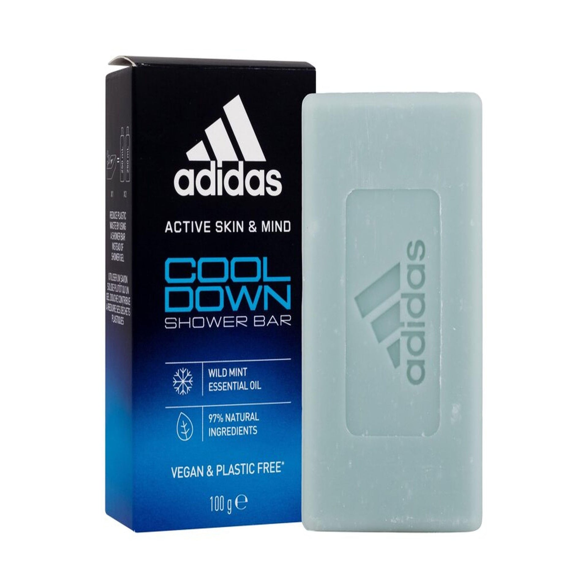 Adidas Active Skin Shower Bar With Cool Down 100g