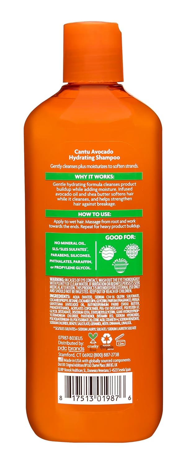 Cantu Avocado Hydrating Shampoo 400ml - Afro Hair Boutique