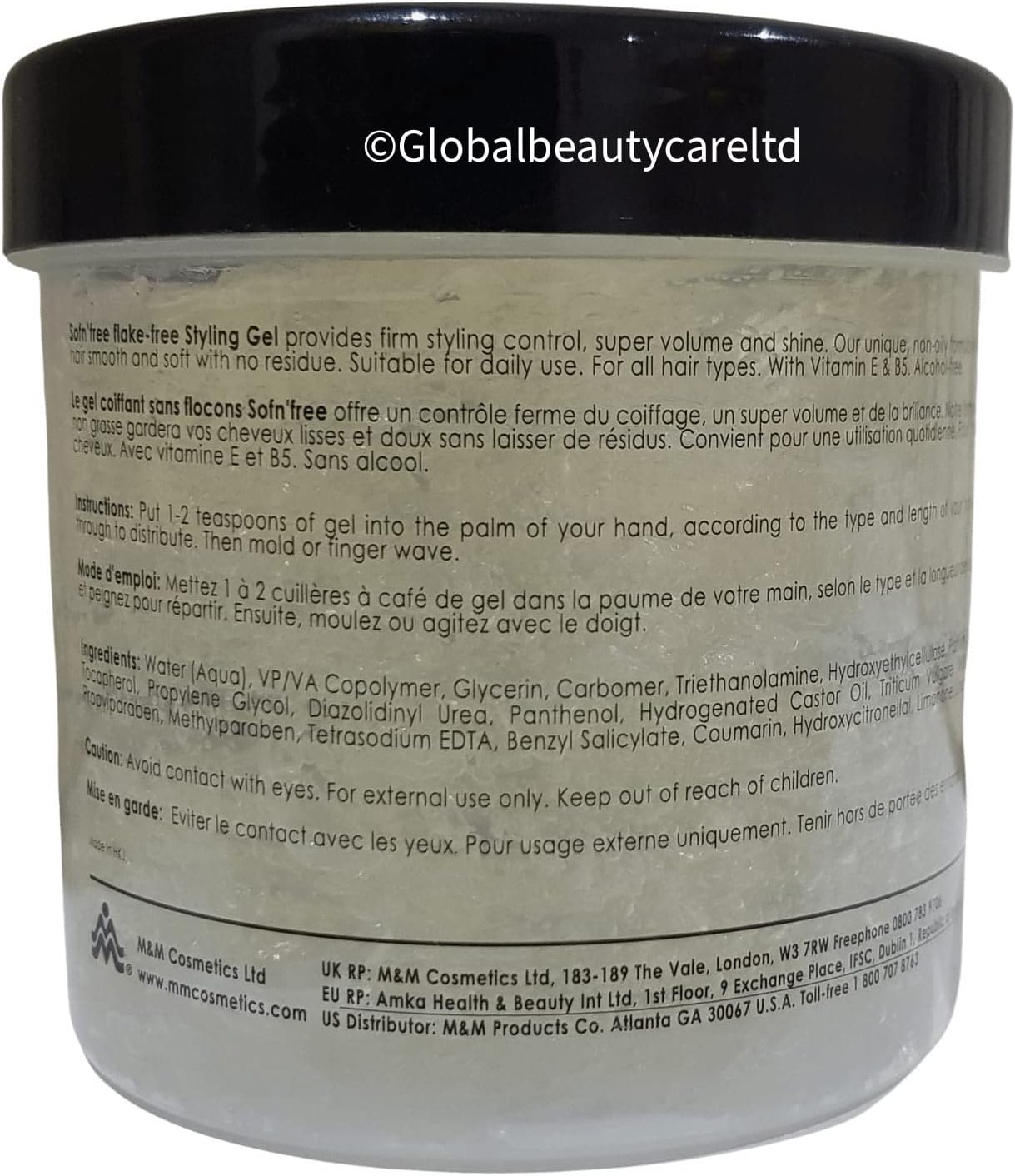 Sof N Free Protein Styling Gel Clear 180ml, 500ml / 907ml