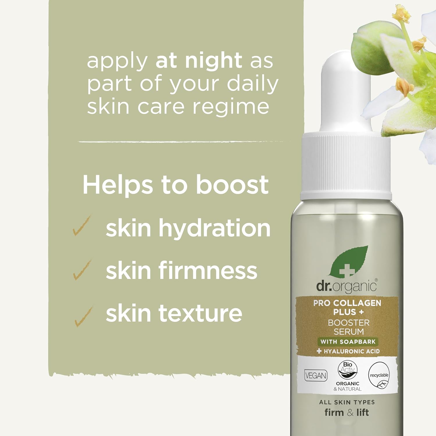 Dr Organic Pro Collagen Plus Firm And Lift Booster Serum 30ml