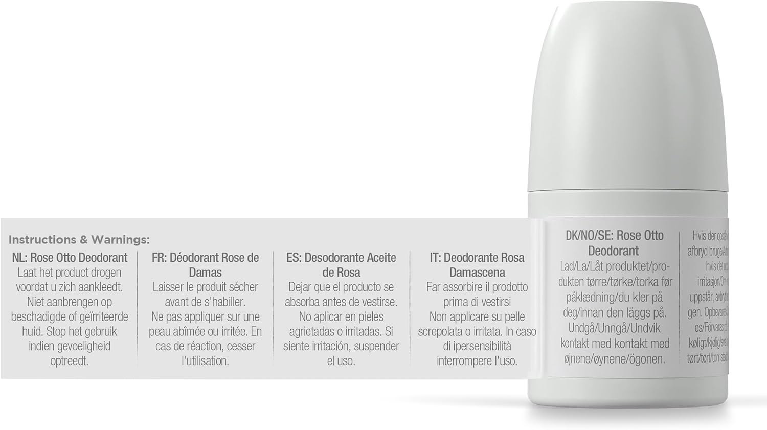 Dr Organic Bioactive Skincare Organic Rose Otto Deodorant Roll On