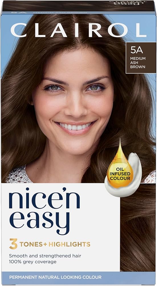 Clairol Nice N Easy Permanent Hair Color 5A Medium Ash Brown