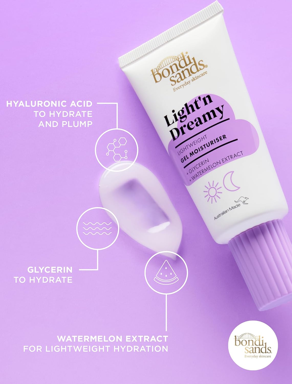 Bondi Sands Light N Dreamy Lightweight Gel Moisturiser 50ml