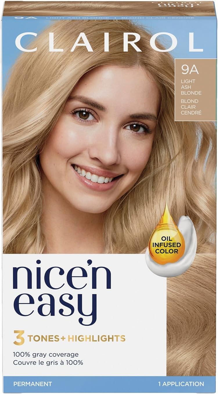 Clairol Nice N Easy Permanent Hair Color 9A Light Ash Blonde