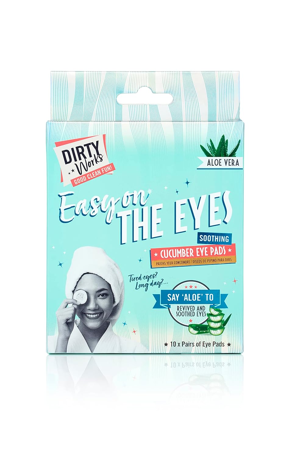 Dirty Works Easy On The Eyes Soothing Cucumber Eye Pads 10 x 5ml