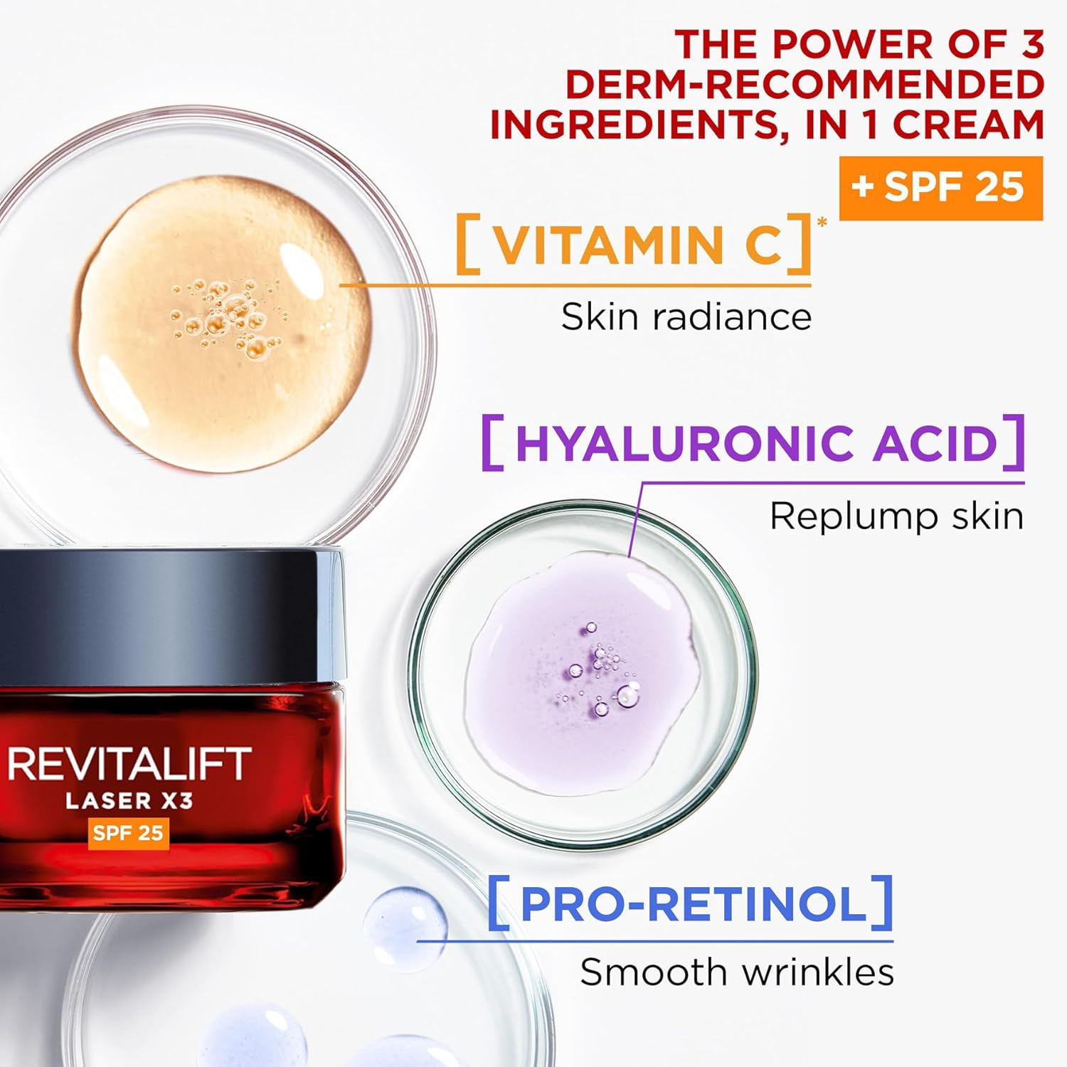 Loreal Paris Loreal Revitalift Laser X3 Triple Action Anti Aging Cream SPF25 50ml