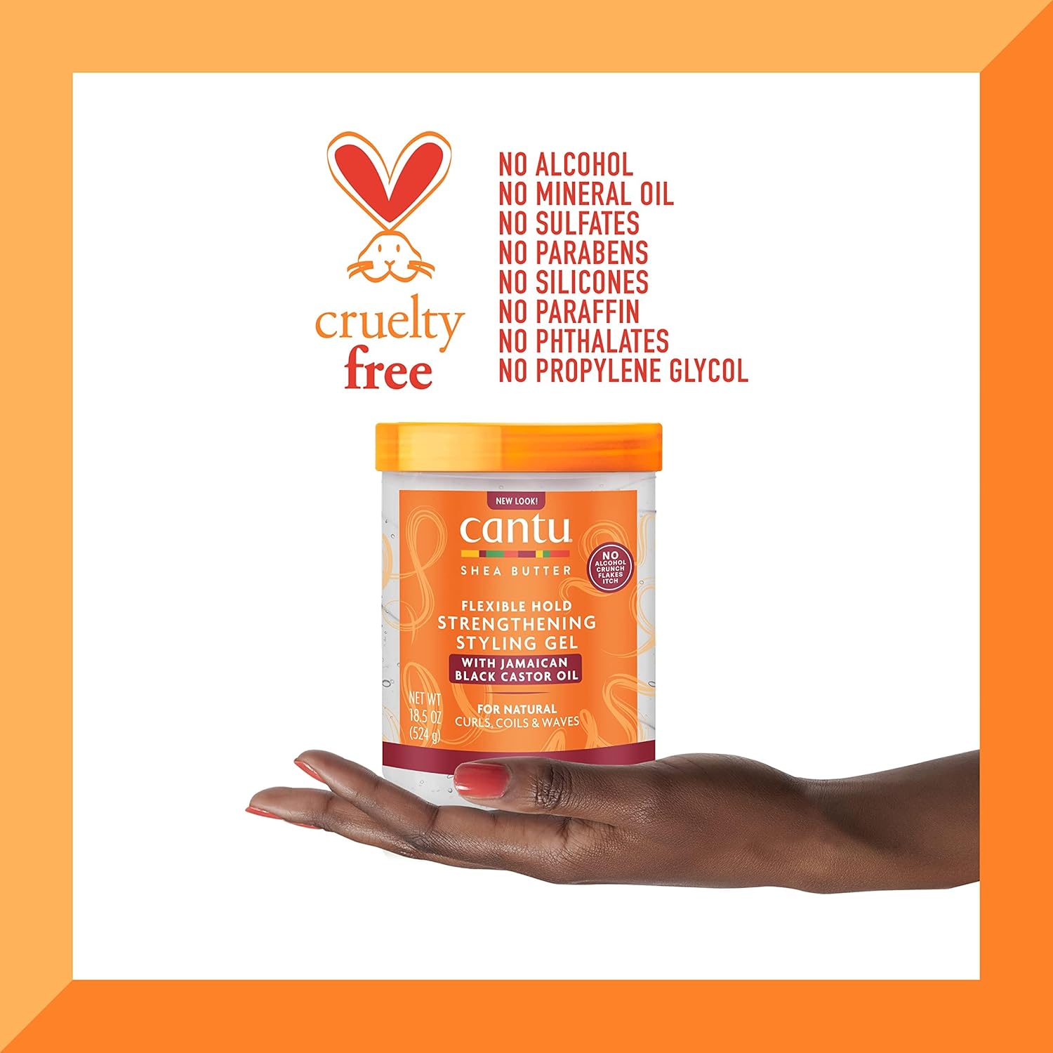 Cantu Shea Butter Strengthening Styling Gel With Jamaican Black Castor Oil 524g - Afro Hair Boutique