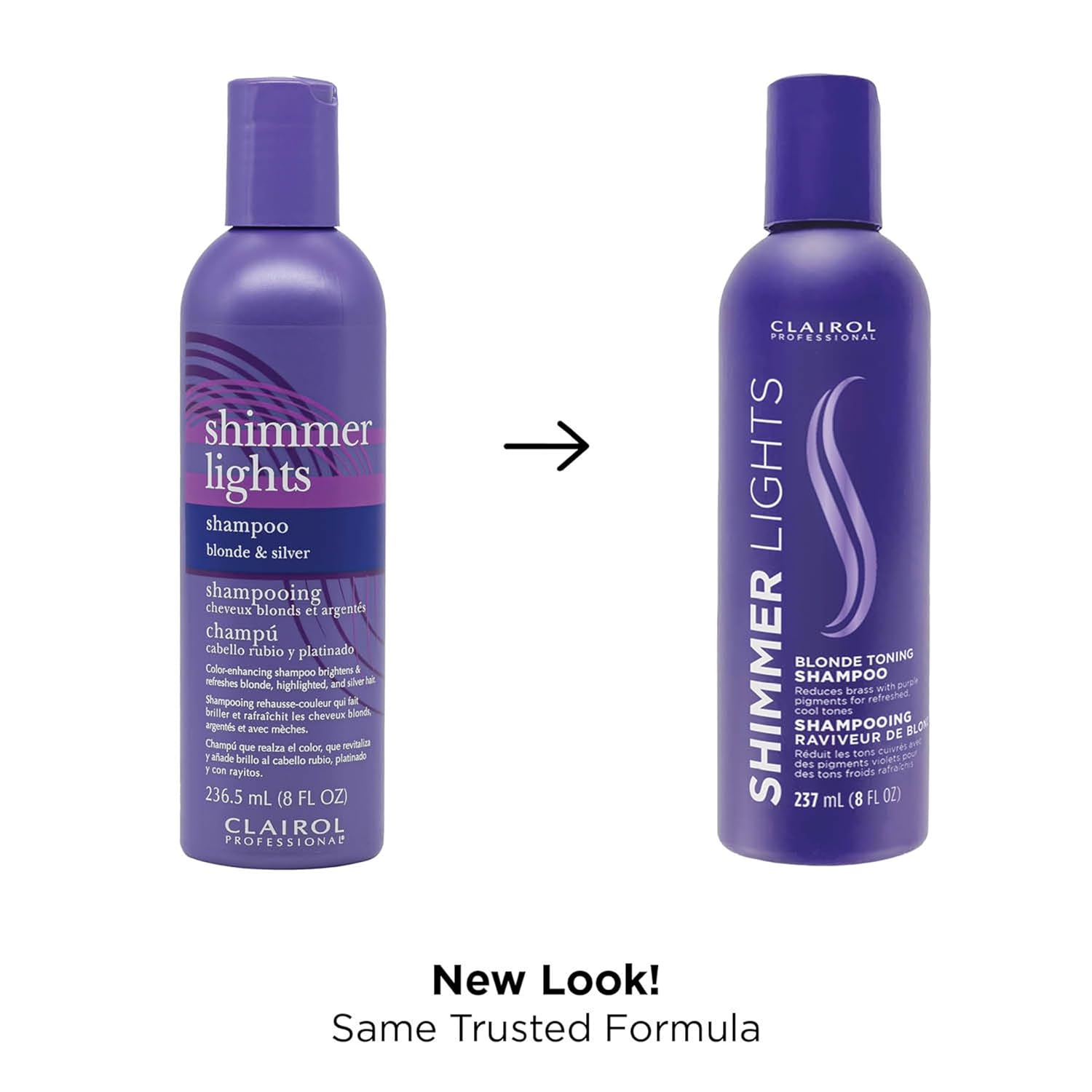 Clairol Shimmer Lights Blonde Toning Shampoo 237ml / 473ml