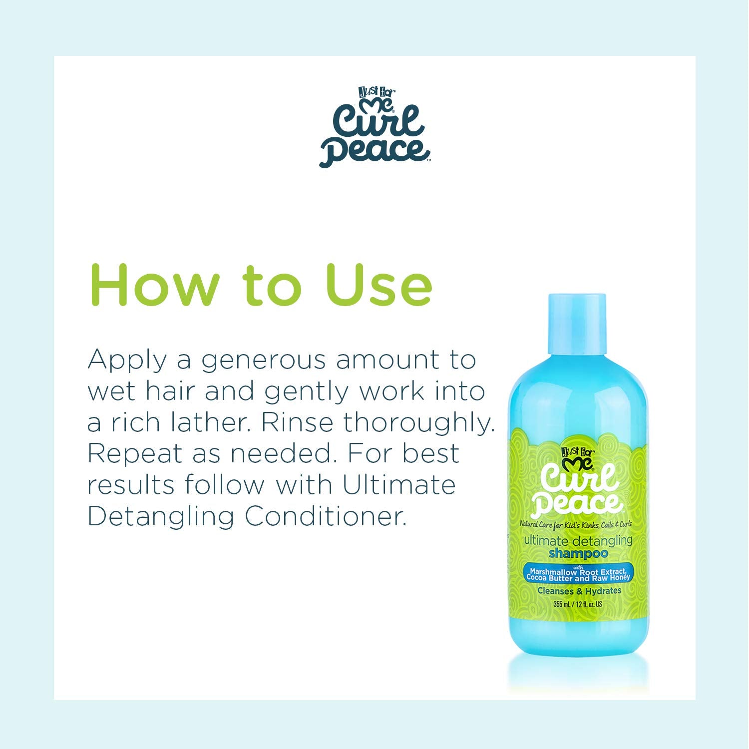 Just For Me Curl Peace Ultimate Detangling Shampoo 355ml
