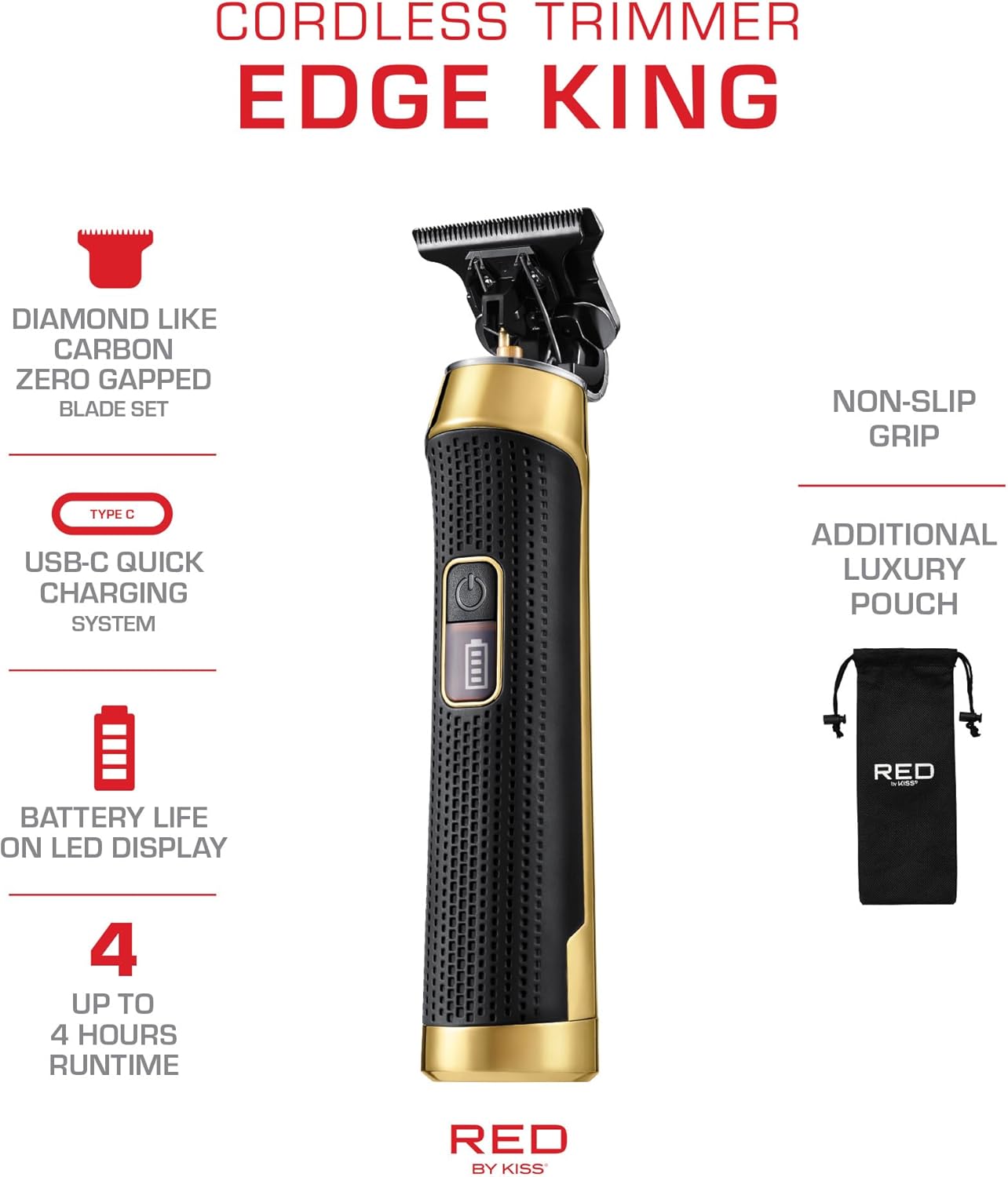 Red By Kiss Red Edge King Cordless Trimmer CT01