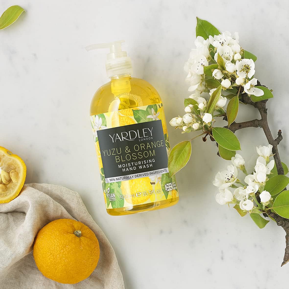 Yardley Yuzu And Orange Blossom Moisturising Hand Wash 500ml