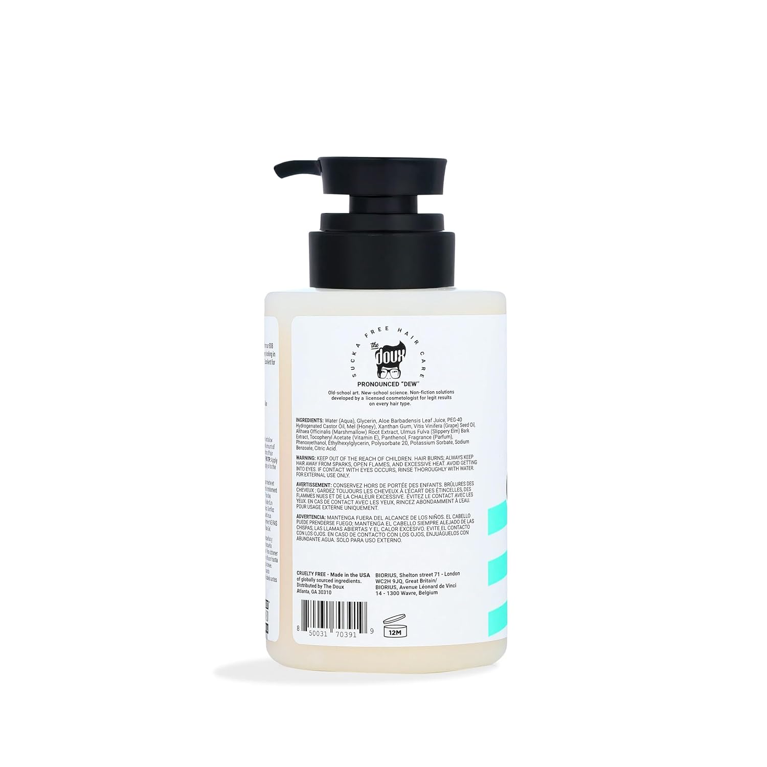 The Doux 808 Base Botanical Curl Activating Hair Gel 354ml