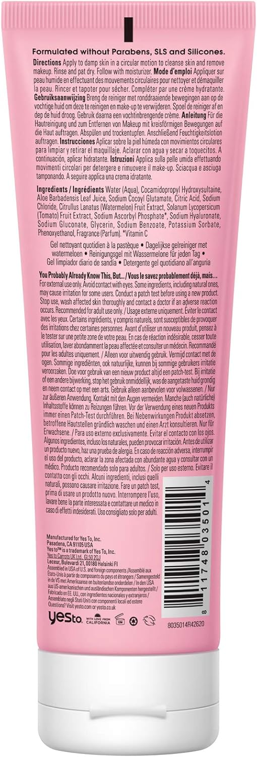 Yes To Watermelon Daily Gel Cleanser 118ml