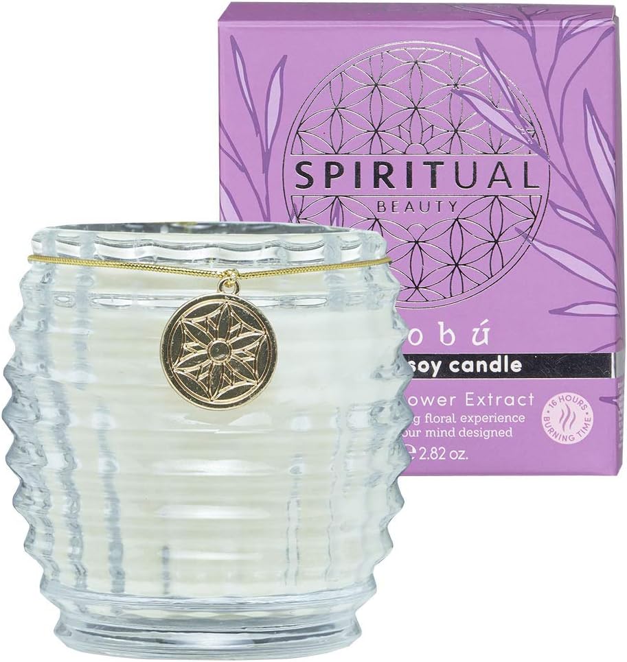 Spiritual Beauty Iris Flower Extract Scented Soy Candle 80g