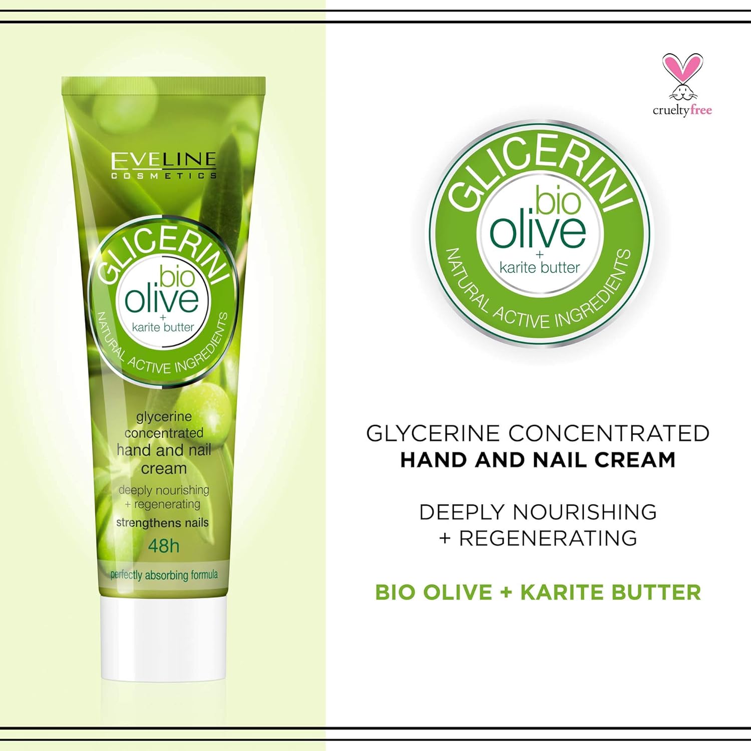 Eveline Bio Olive Glycerine Concentrated Hand And Nail Cream 100ml