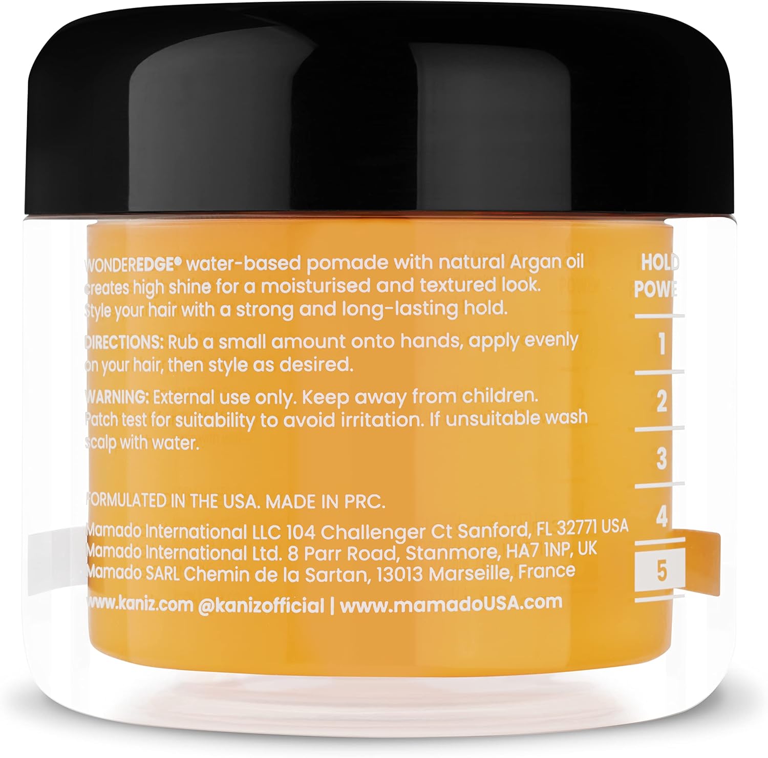 Kaniz Wonder Edge Mango Papaya Scent Strong Hold Water Based Pomade 120ml