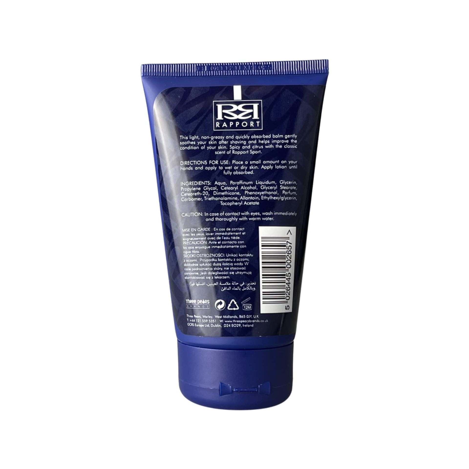 Three Pears Rapport Sport Aftershave Balm 150ml