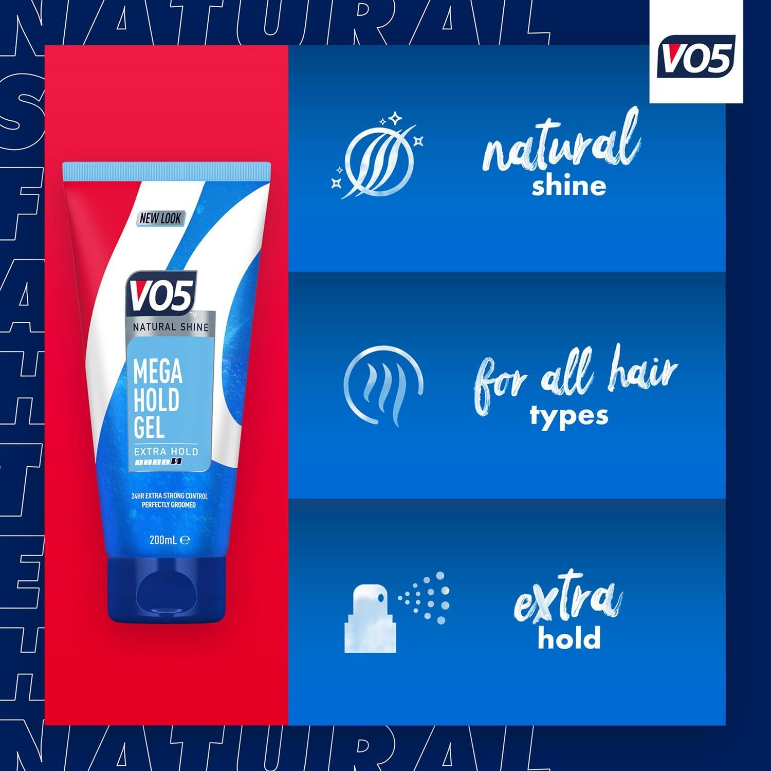 VO5 Styling Gel Mega Hold Control 200ml