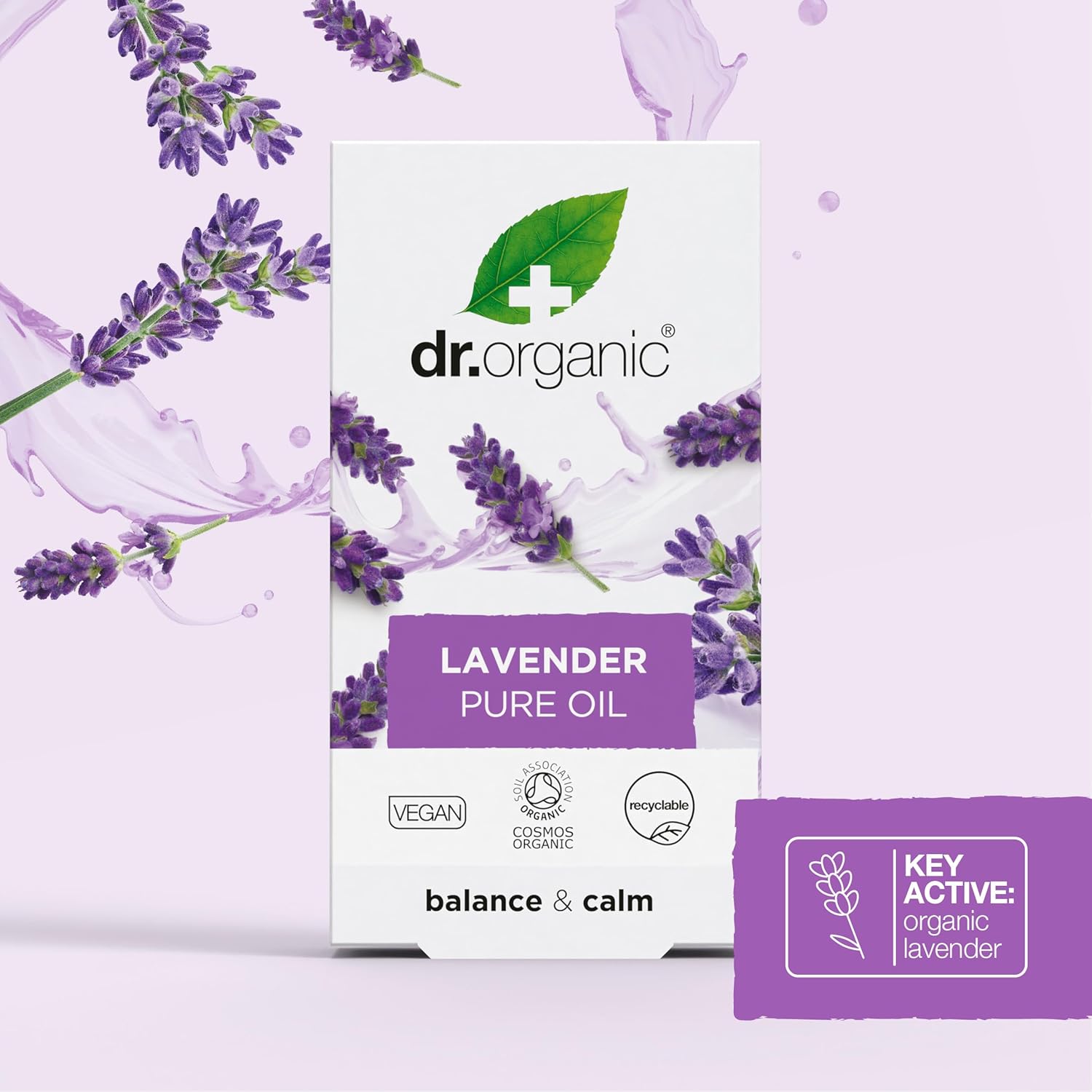 Dr Organic Organic Balance And Calm Lavender Pure Oil 10ml
