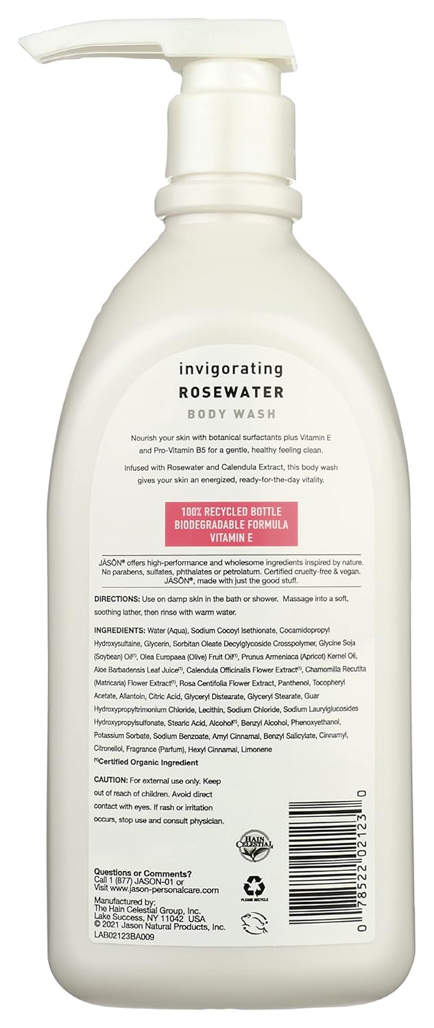 Jason Invigorating Rose Water Body Wash 887ml
