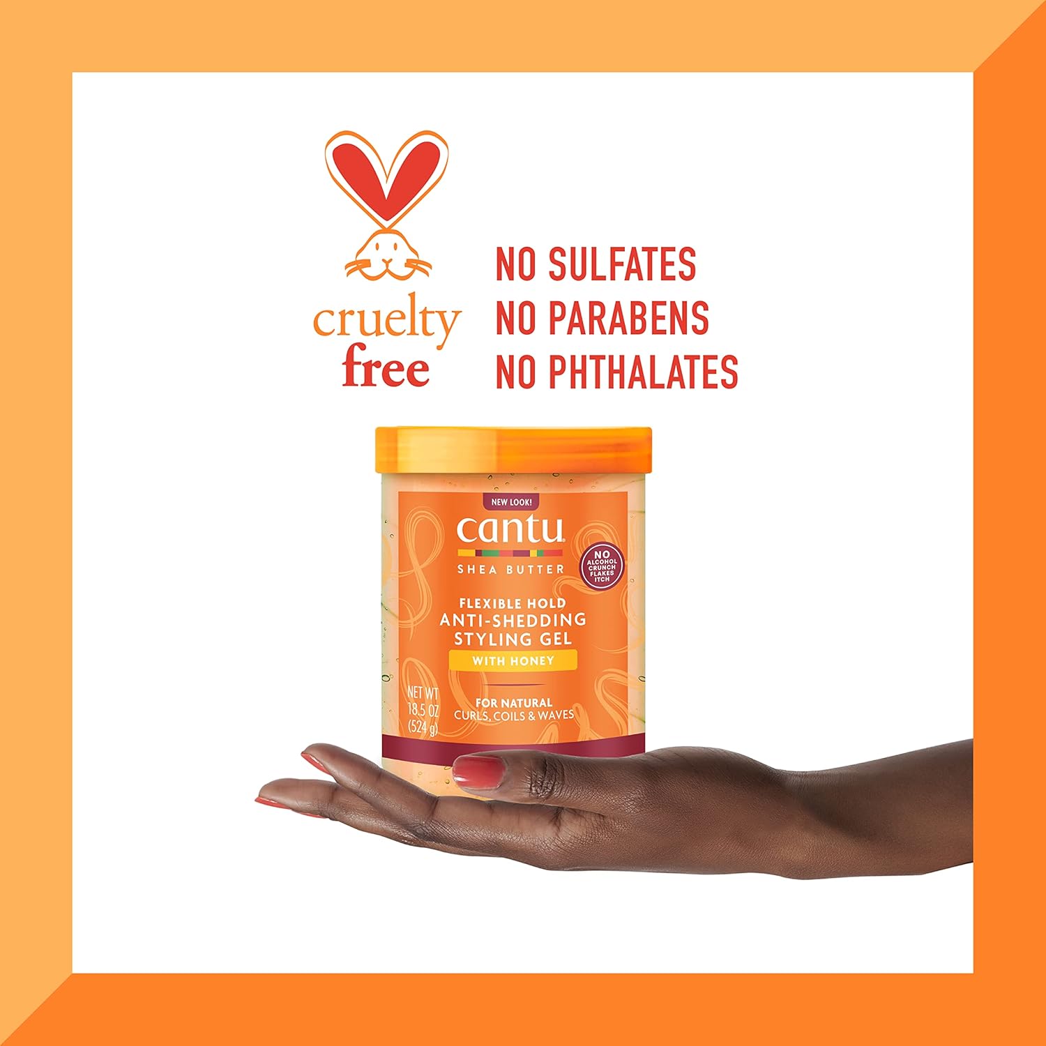 Cantu Shea Butter Flexible Hold Anti Shedding Styling Gel 524g - Afro Hair Boutique
