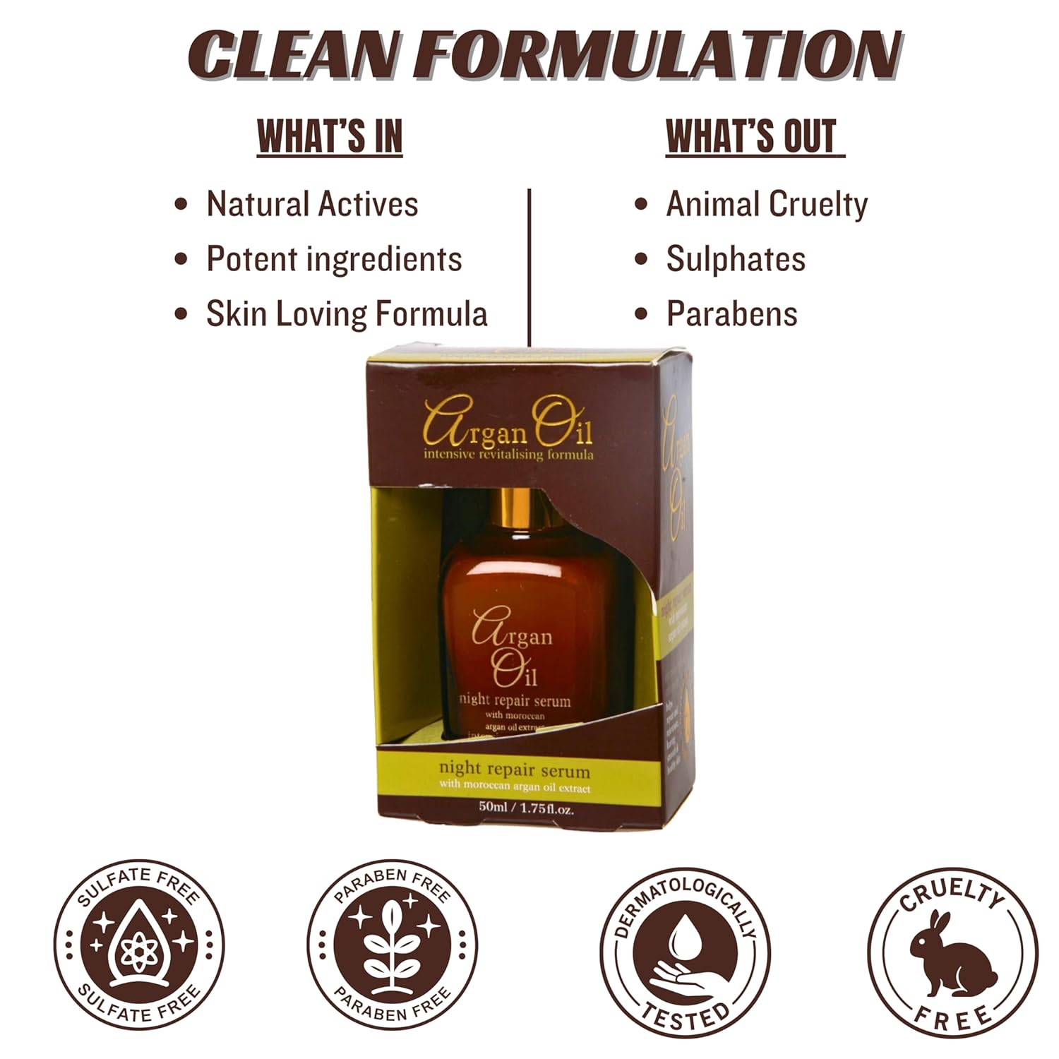 Xpel Beauty Care Argan Oil Night Repair Serum 30ml / 50ml