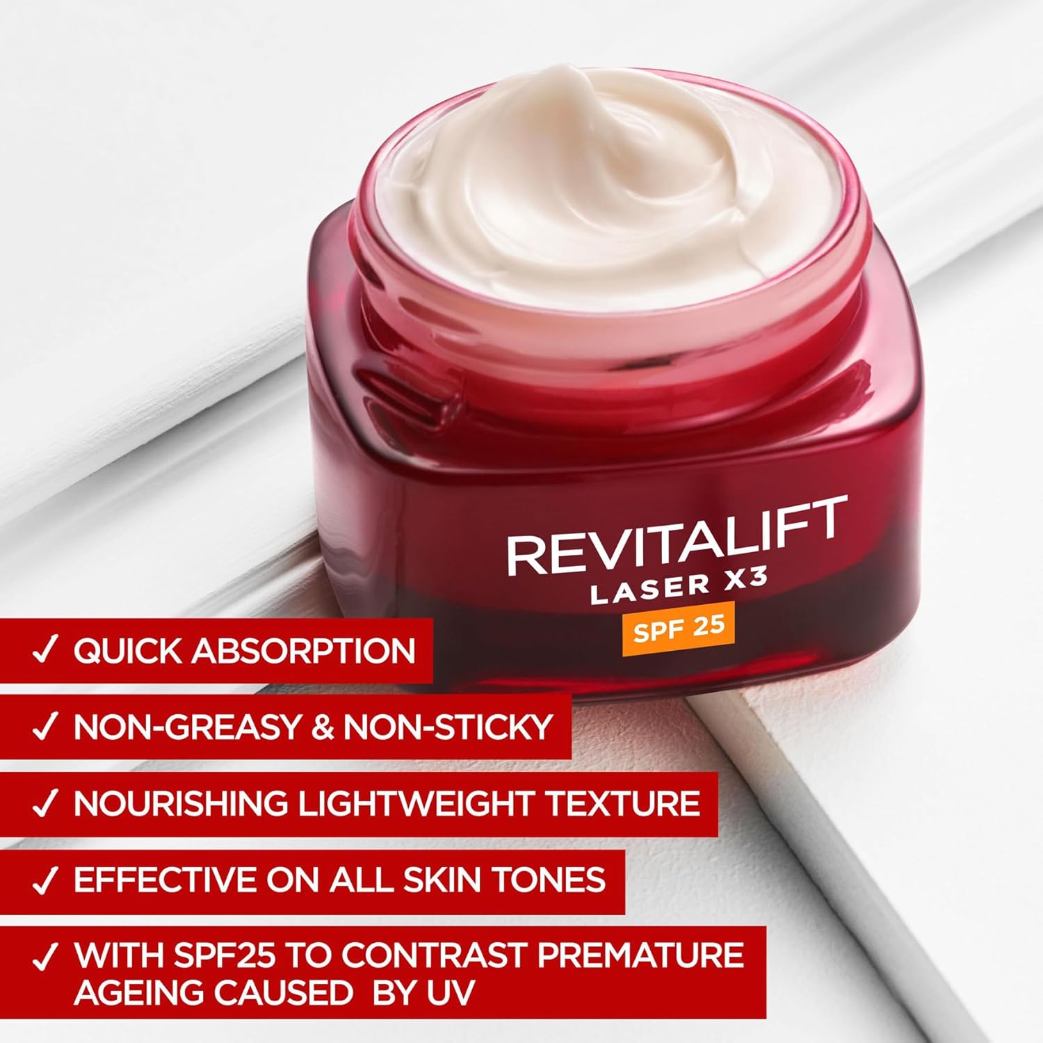 Loreal Paris Loreal Revitalift Laser X3 Triple Action Anti Aging Cream SPF25 50ml