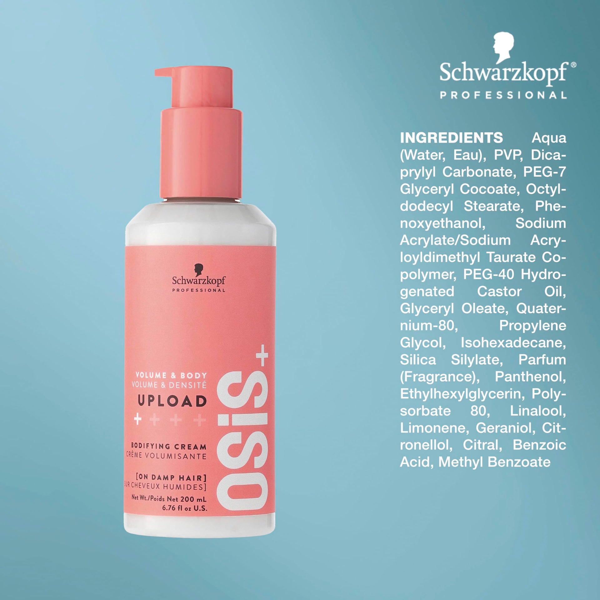 Schwarzkopf Osis Plus Volume And Body Upload Bodifying Cream 200ml