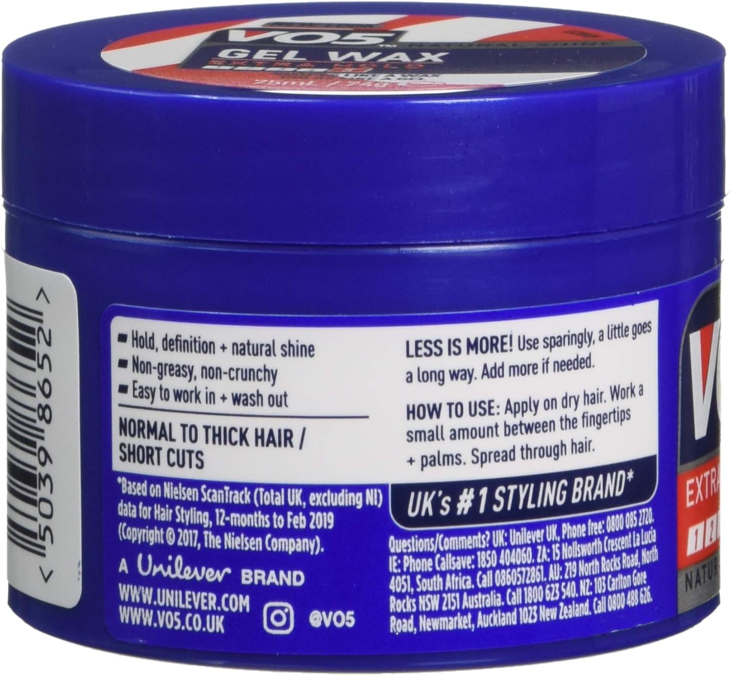 VO5 Extreme Style Gel Wax 75ml