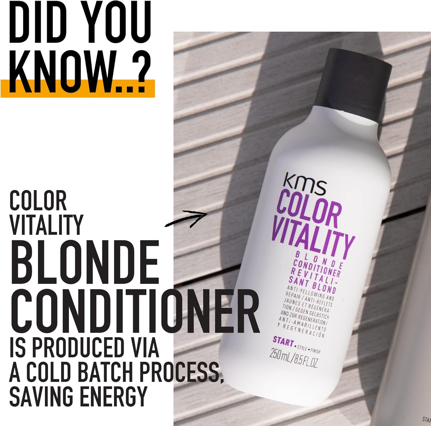 KMS Color Vitality Blonde Conditioner New Pack 250ml / 75ml / 750ml