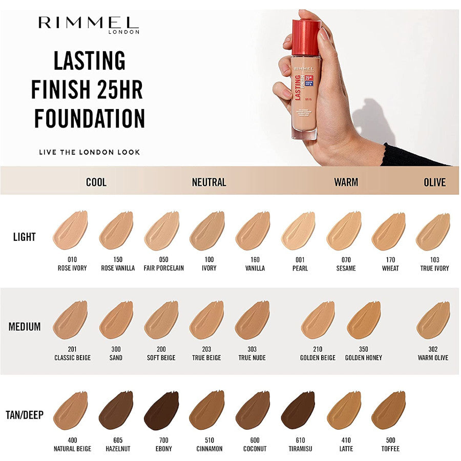 Rimmel Lasting Finish 25H Hydration Boost Foundation 30ml