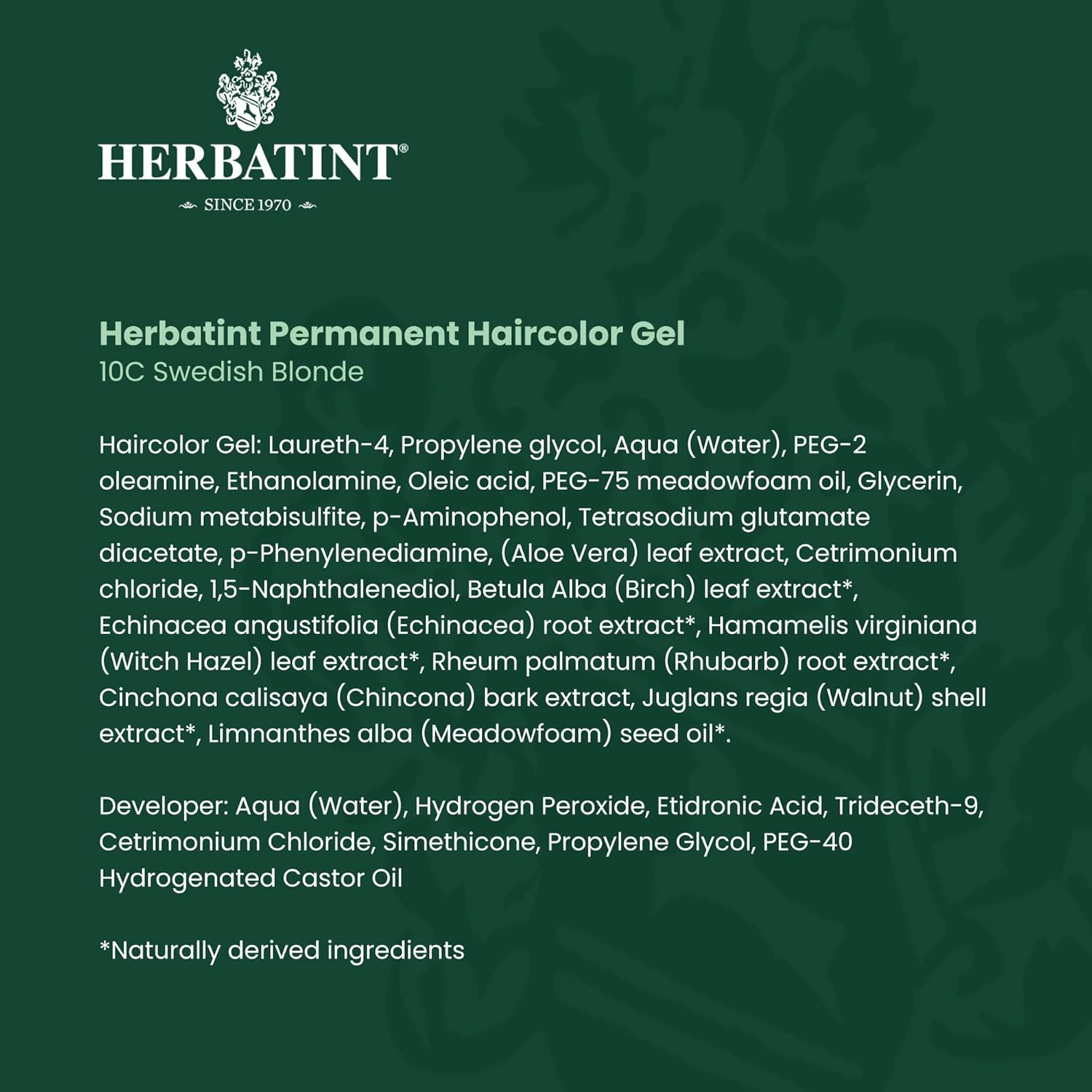 Herbatint Permanent Hair Color Gel 170ml / 150ml