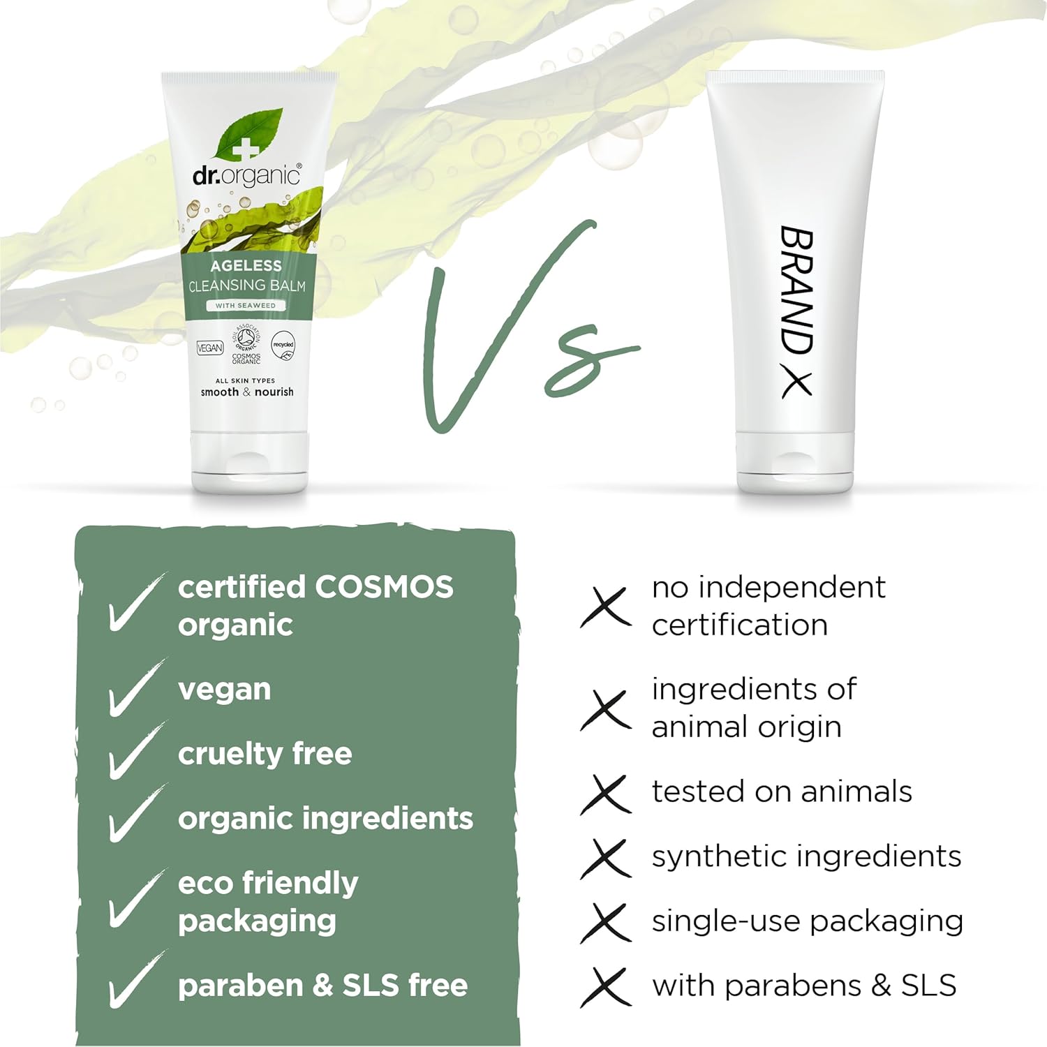 Dr Organic Ageless Cleansing Balm With Seaweed 100ml