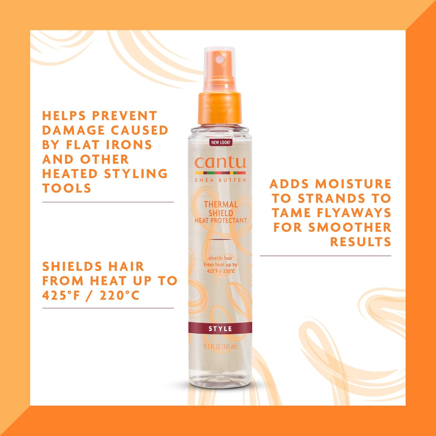 Cantu Shea Butter Thermal Shield Heat Protectant 151ml - Afro Hair Boutique