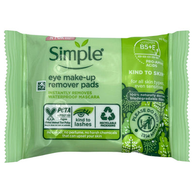 Simple Kind To Eyes Eye Make Up Remover Pads 30pads