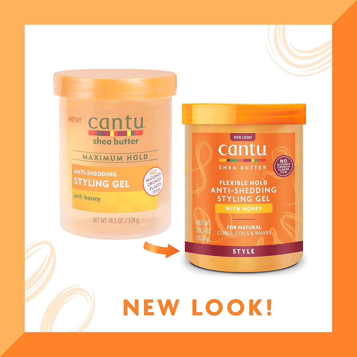 Cantu Shea Butter Flexible Hold Anti Shedding Styling Gel 524g - Afro Hair Boutique